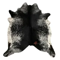 Picture An unusual decorative carpet made of natural cowhide