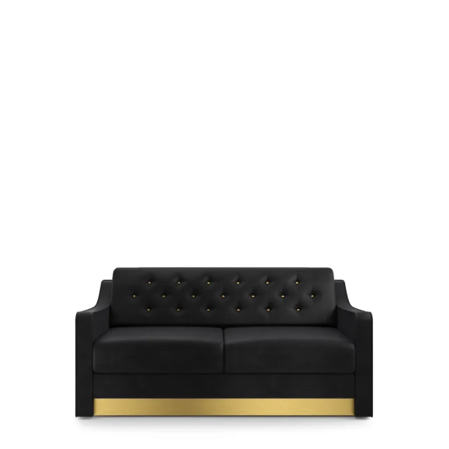 obrazek 1 Dwuosobowa sofa z kwadratowymi poduszkami na siedzisku i oparciu H.90xL.180xP.96 cm