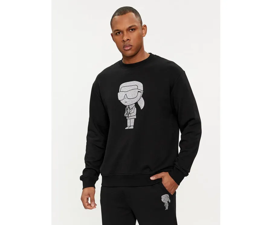 obrazek 1 KARL LAGERFELD Bluza 705430 542941 Czarny Regular Fit