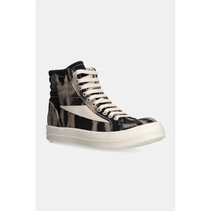 Zdjęcie Rick Owens trampki Vintage High Sneaks damskie kolor czarny DS02D2810.DBSULV