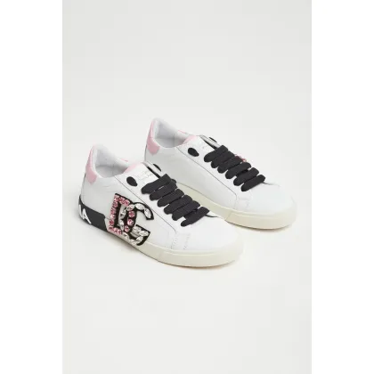 Zdjęcie Sneakersy damskie skórzane Portofino Vintage DOLCE & GABBANA Dolce & Gabbana
