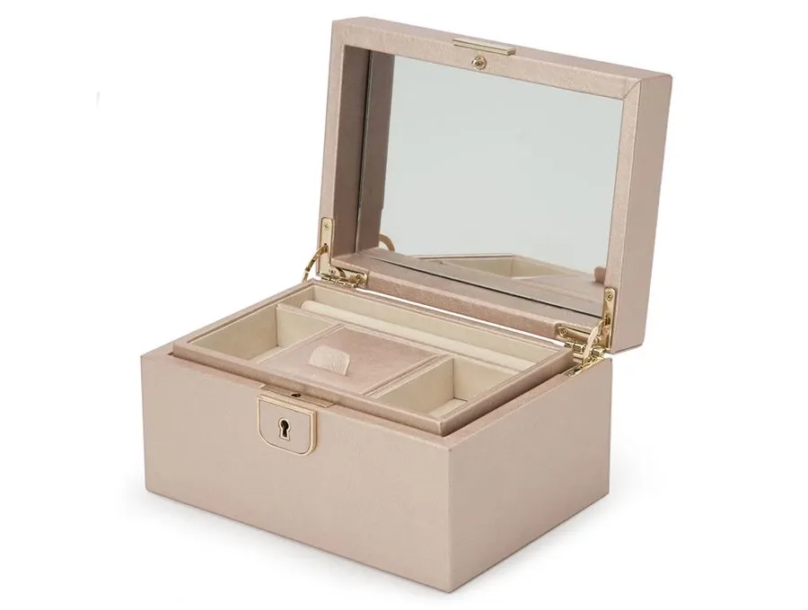 obrazek 1 Skórzany kuferek na biżuterię Palermo Rose Gold