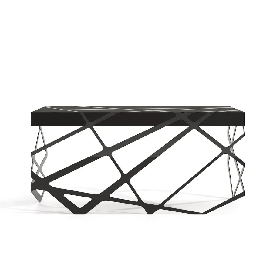 obrazek 1 Designerskie czarne biurko do salonu lub gabinetu