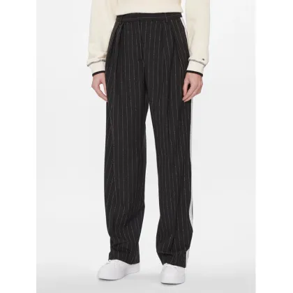 Zdjęcie Tommy Hilfiger Spodnie materiałowe Relaxed Straight Pinstripe Pant WW0WW40513 Czarny Straight Fit