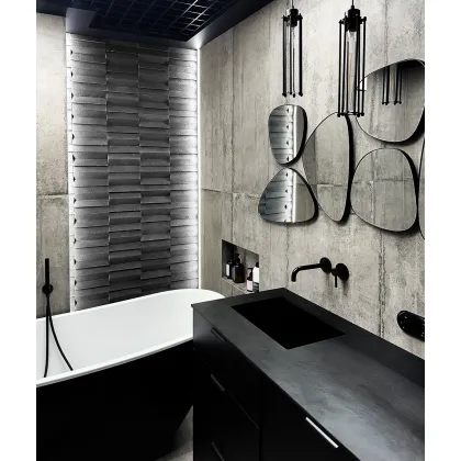 Zdjęcie 22,6x5x2 cm VT - CEGŁA ITALIC (S96 ciemny szary) - dekoracyjny beton architektoniczny