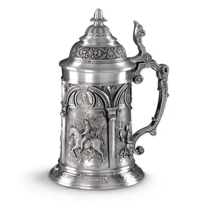 Zdjęcie Luksusowy kufel do piwa z cyny 0,6 l na prezent