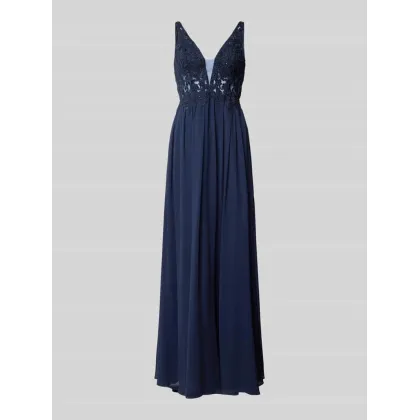 Zdjęcie Sukienka wieczorowa obszyta ozdobnymi kamieniami