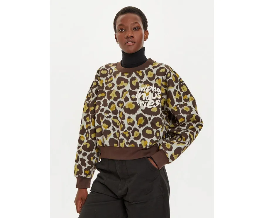 obrazek 1 Alpha Industries Bluza 148030C Brązowy Regular Fit