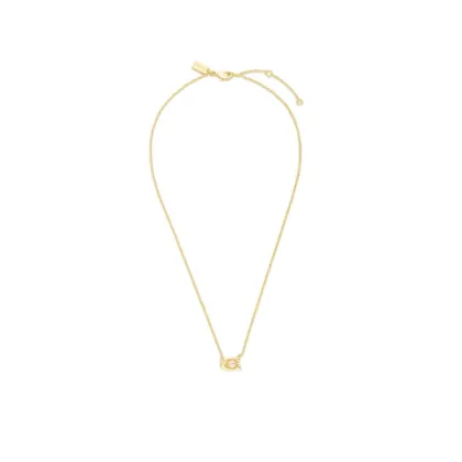 Zdjęcie Coach Naszyjnik Pearl Signature C Pendant Necklace 37341916GLD651 Złoty