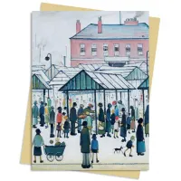Zdjęcie Pakiet kartek na życzenia (L.S. Lowry: Scena rynkowa) - Flame Tree Publishing