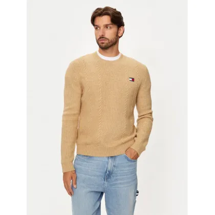Zdjęcie Tommy Jeans Sweter DM0DM19440 Beżowy Regular Fit