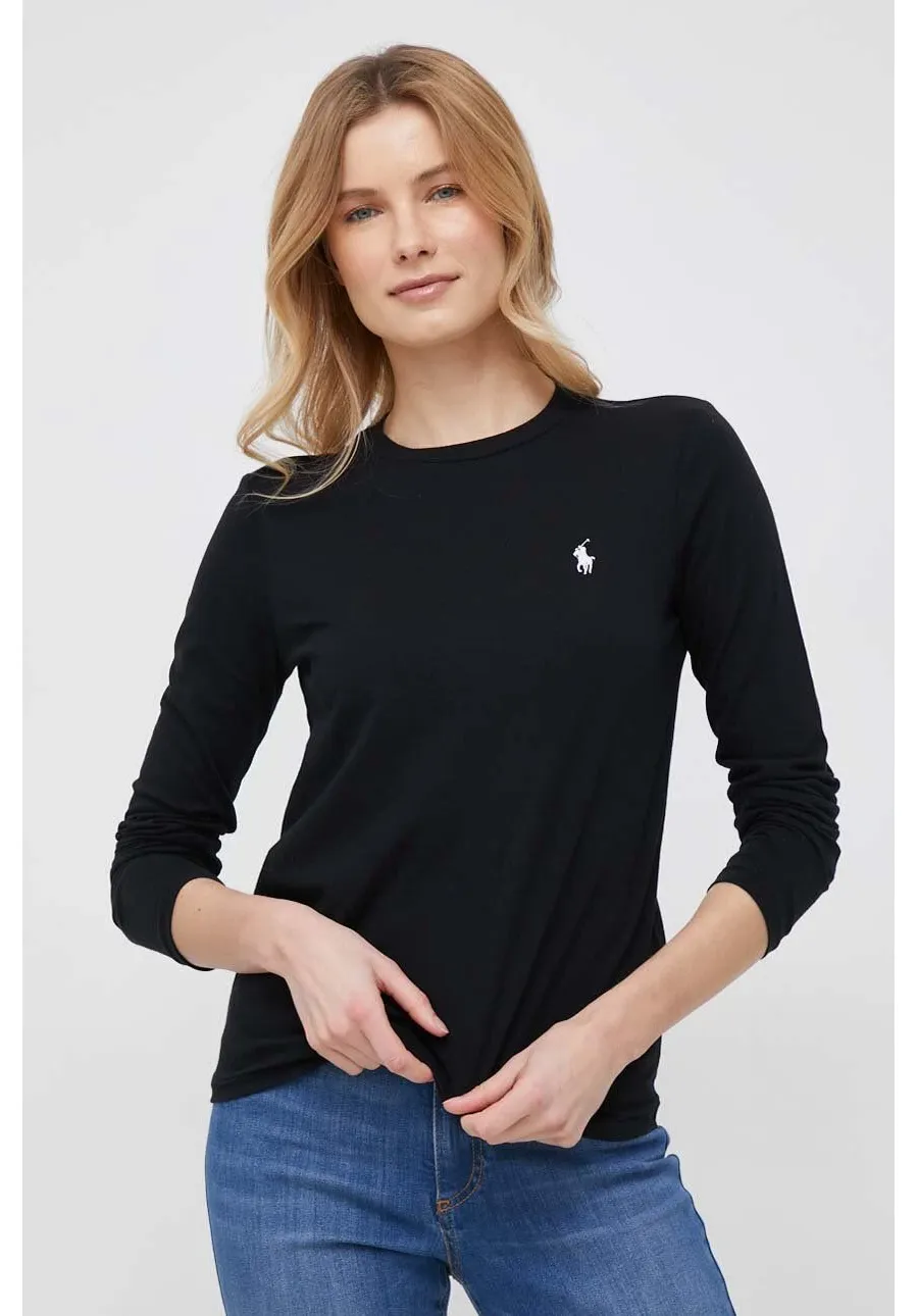 obrazek 1 Polo Ralph Lauren longsleeve bawełniany kolor czarny 211898699