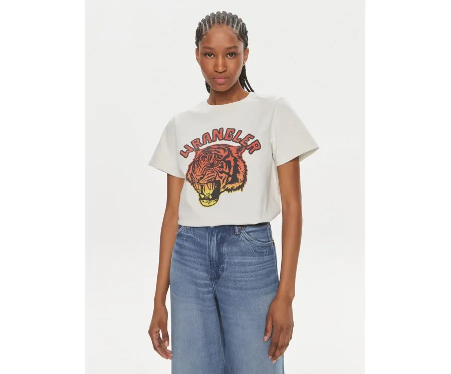 obrazek 1 Wrangler T-Shirt 112350282 Biały Regular Fit