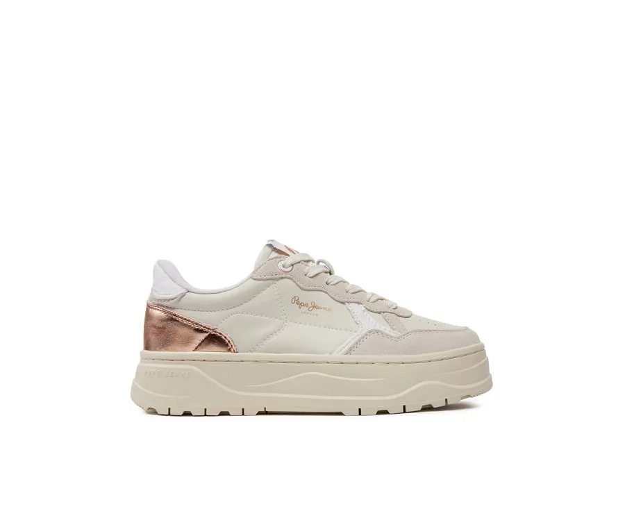 obrazek 1 Pepe Jeans Sneakersy Kore Sun W PLS00009 Écru