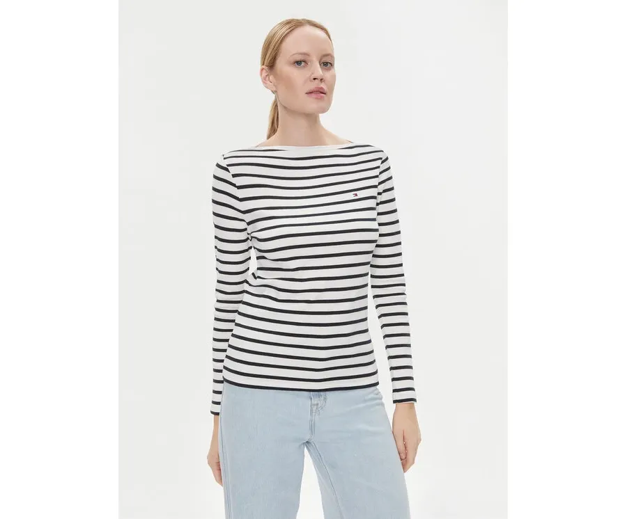 obrazek 1 Tommy Hilfiger Bluzka Cody WW0WW40829 Écru Slim Fit