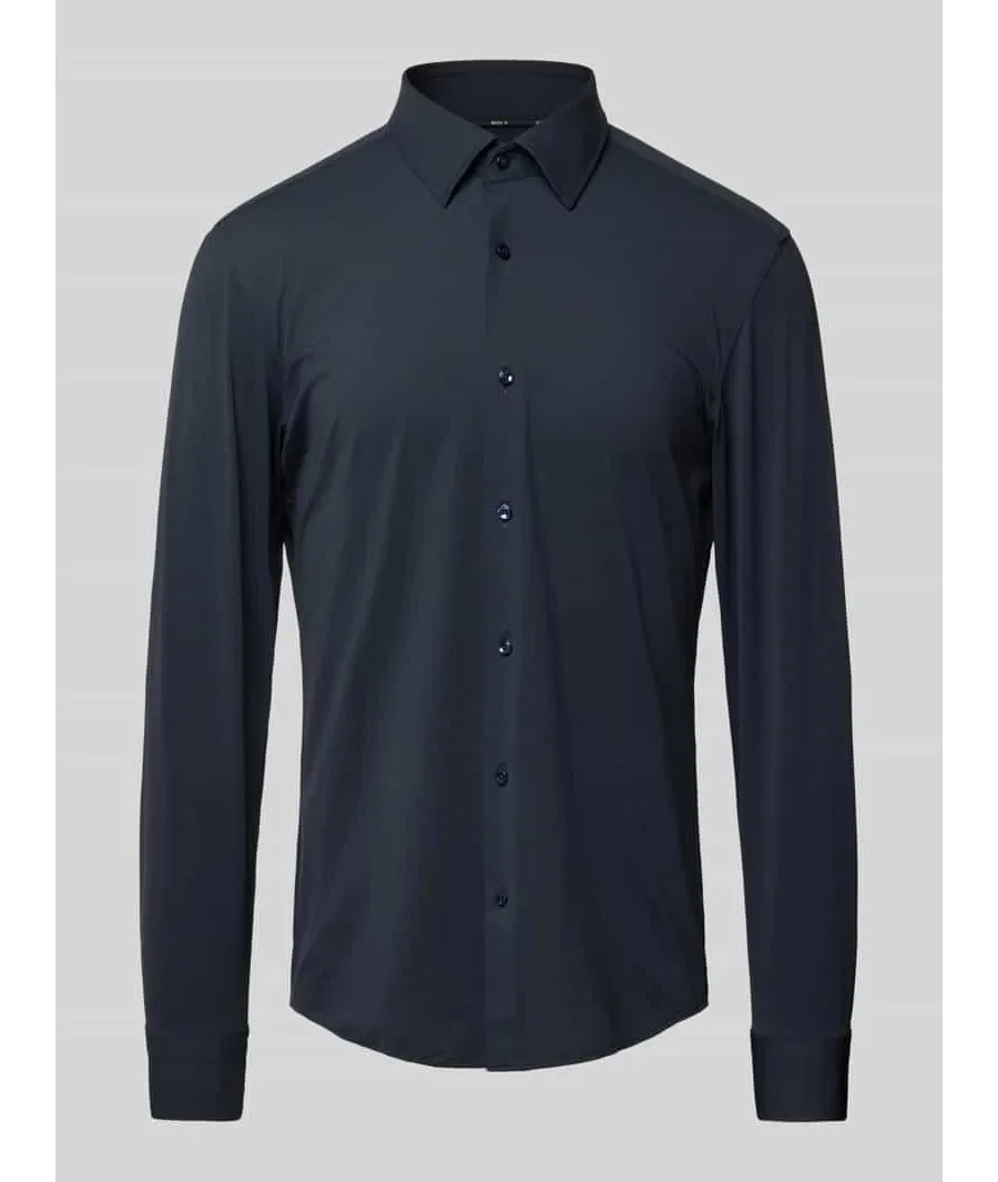 obrazek 1 Koszula biznesowa o kroju slim fit z kołnierzykiem typu kent model ‘Hank’