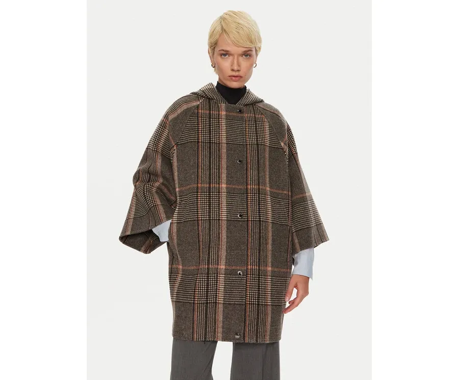 obrazek 1 Weekend Max Mara Płaszcz wełniany Agitare 2425496012 Czarny Loose Fit