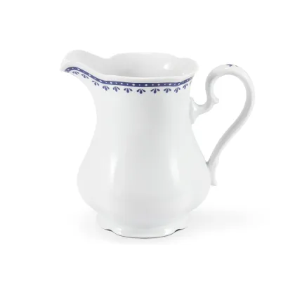 Zdjęcie Wyjątkowy dzbanek na mleko z porcelany zdobiony niebieskim ornamentem - Leander