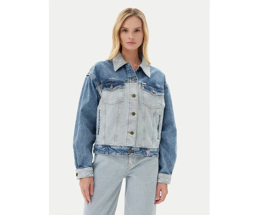 obrazek 1 Guess Jeans Kurtka jeansowa W5YN56 D5M56 Niebieski Regular Fit
