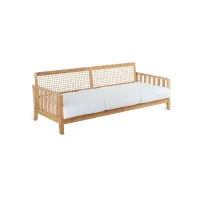 Zdjęcie Wyjątkowa sofa Synthesis 210 cm wykonana z drewna tekowego