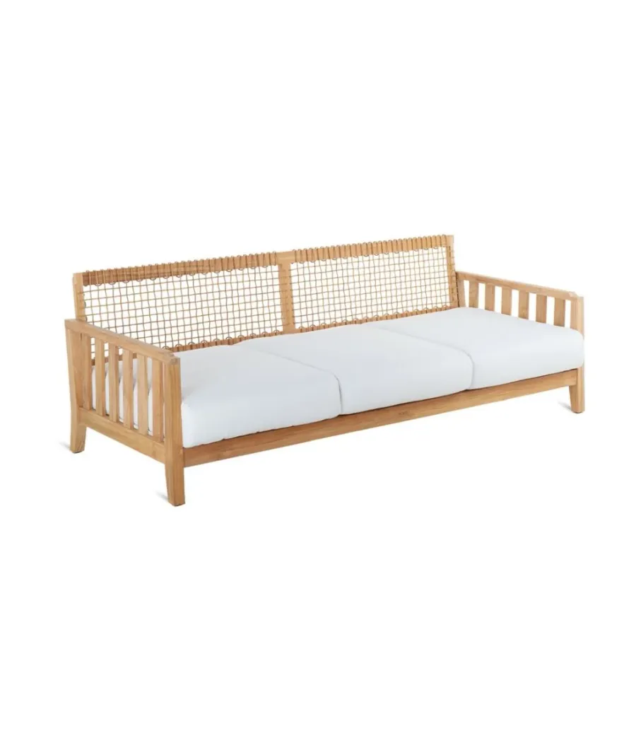 obrazek 1 Wyjątkowa sofa Synthesis 210 cm wykonana z drewna tekowego
