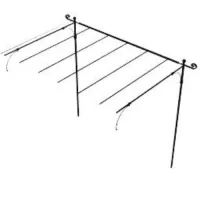 Picture Flat extension of the free-standing Solaire pergola 186×268 cm