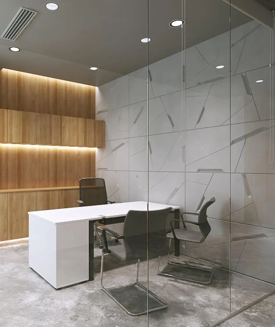 obrazek 1 120x60 cm VT - PB18 (S95 jasny szary - gołąbkowy) SPACE - panel dekor 3D beton architektoniczny