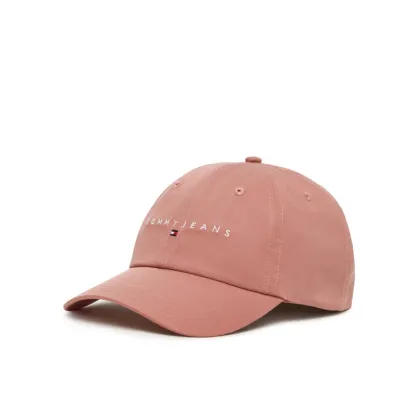 Zdjęcie Tommy Jeans Czapka z daszkiem Linear Logo 6 Panel AW0AW16868 Różowy