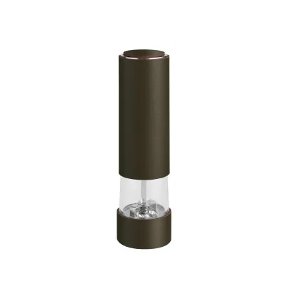 Picture Salt and pepper grinder Ø5xH17 cm with dark olive elements