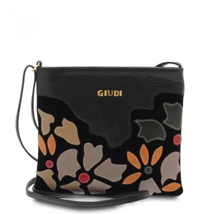 Zdjęcie Czarna włoska torebka ze skóry - Giudi