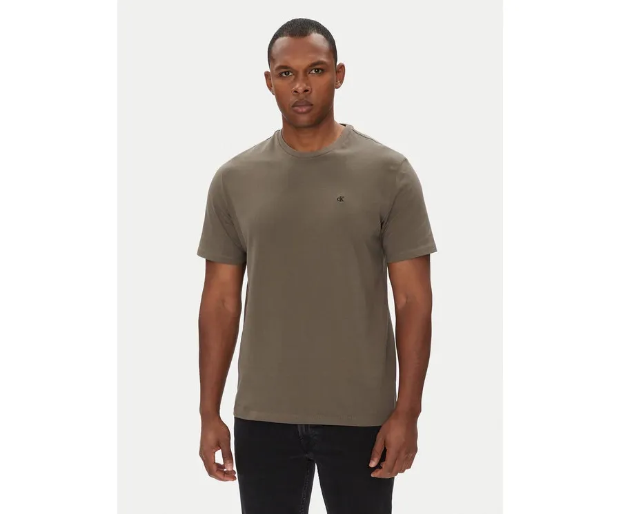 obrazek 1 Calvin Klein Jeans T-Shirt LV040HM265 Brązowy Regular Fit