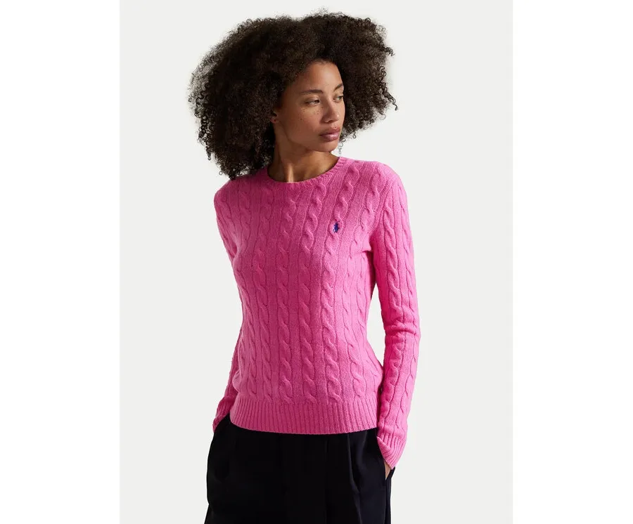 obrazek 1 Polo Ralph Lauren Sweter 211971865008 Różowy Slim Fit