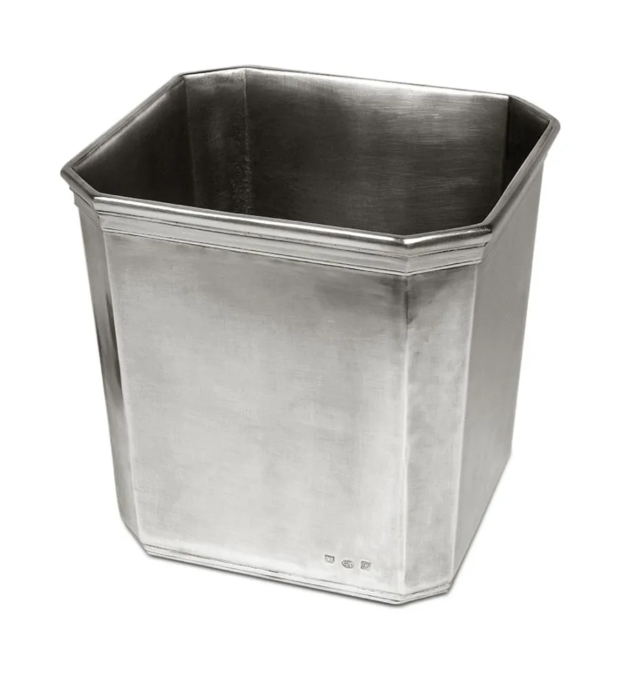 obrazek 1 Kosz na śmieci z pewteru - 24x24x23 cm