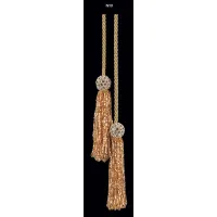 Picture Gold tassel with beads - Il Paralume Marina