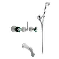 Zdjęcie Luksusowa, naścienna bateria wannowa, z głowicą ceramiczną - Officina Nicolazzi