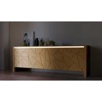 Picture Fantastic, four-door DIAGONA sideboard in a modern style - Fratelli Mirandola