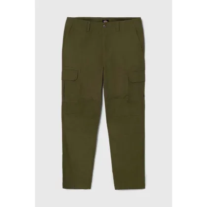 Zdjęcie Dickies spodnie bawełniane kolor zielony w fasonie cargo