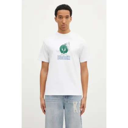 Zdjęcie Butter Goods t-shirt bawełniany Bomb Tee męski kolor biały z nadrukiem BG243100