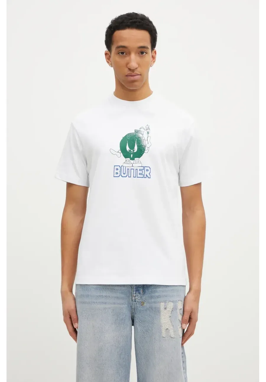 obrazek 1 Butter Goods t-shirt bawełniany Bomb Tee męski kolor biały z nadrukiem BG243100