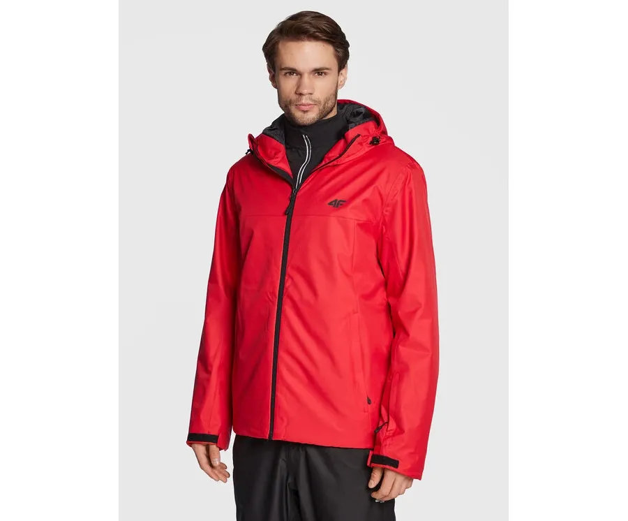 obrazek 1 4F Kurtka narciarska H4Z22-KUMN001 Czerwony Regular Fit