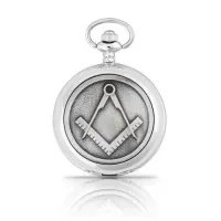 Picture A stylish mechanical pocket watch decorated with Masonic symbols - an exclusive gift for a man
