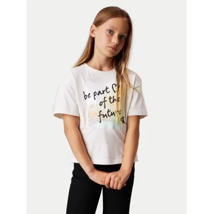 Zdjęcie Calvin Klein Jeans T-Shirt City Graphic IG0IG02812 Écru Regular Fit