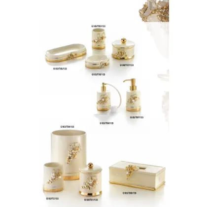 Zdjęcie 10-elementowy zestaw łazienkowy z włoskiej ceramiki