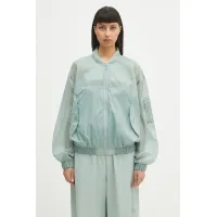 Zdjęcie MM6 Maison Margiela kurtka kolor turkusowy przejściowa S52AM0327