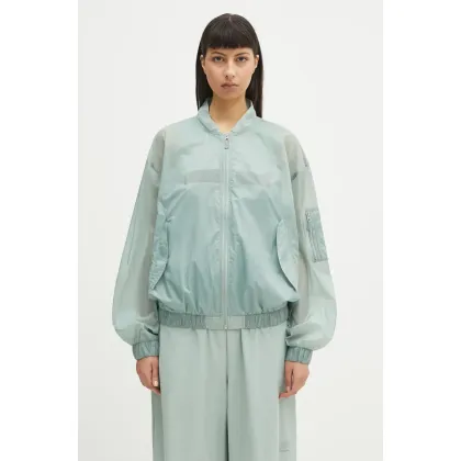 Zdjęcie MM6 Maison Margiela kurtka kolor turkusowy przejściowa S52AM0327