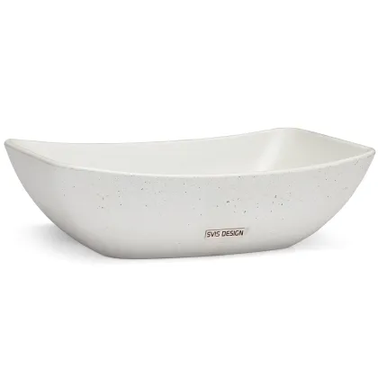 Zdjęcie Nowoczesna umywalka 50 cm VIRGO BASIC – naturalny, bez dekoru, lakier matowy