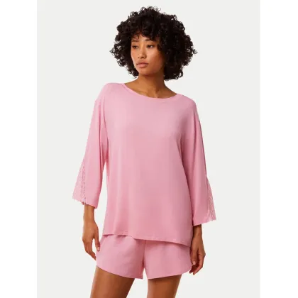 Zdjęcie Triumph Koszulka piżamowa Aura Spotlight 10221371 Różowy Relaxed Fit