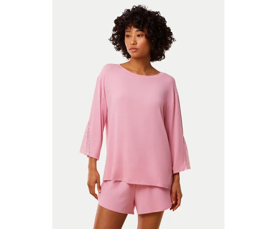 obrazek 1 Triumph Koszulka piżamowa Aura Spotlight 10221371 Różowy Relaxed Fit