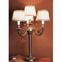 Picture Baroque style lamp with four lights and lampshades - Il Paralume Marina