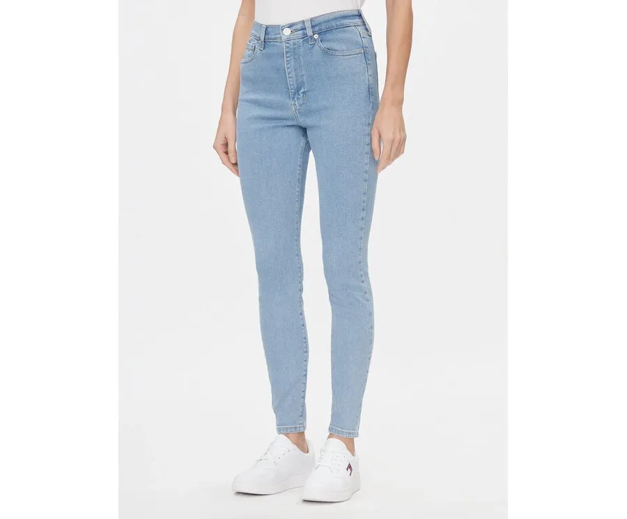 obrazek 1 Tommy Jeans Jeansy Sylvia DW0DW17110 Niebieski Skinny Fit